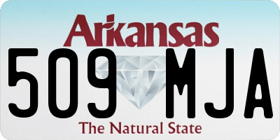 AR license plate 509MJA