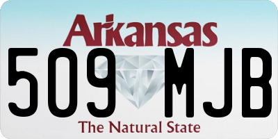 AR license plate 509MJB