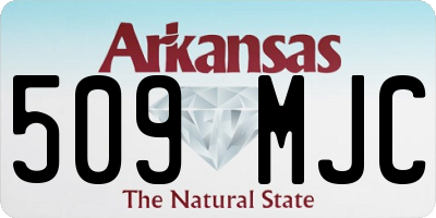 AR license plate 509MJC