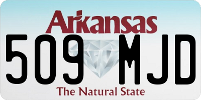 AR license plate 509MJD