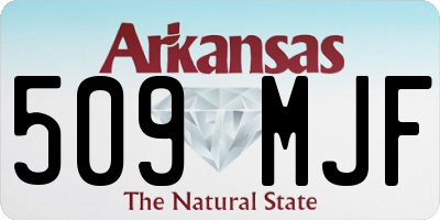 AR license plate 509MJF