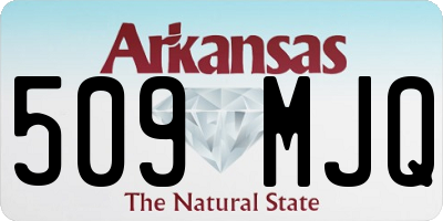 AR license plate 509MJQ