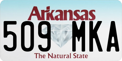 AR license plate 509MKA