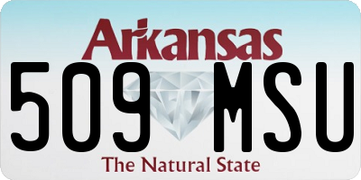 AR license plate 509MSU