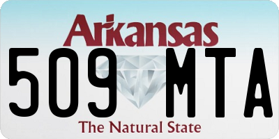 AR license plate 509MTA