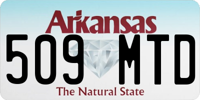 AR license plate 509MTD