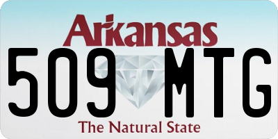 AR license plate 509MTG