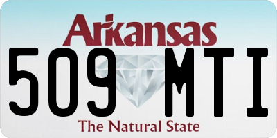 AR license plate 509MTI