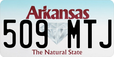 AR license plate 509MTJ