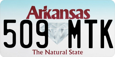 AR license plate 509MTK