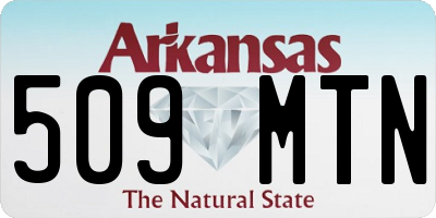 AR license plate 509MTN