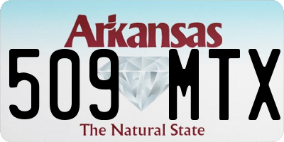 AR license plate 509MTX