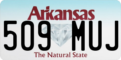 AR license plate 509MUJ