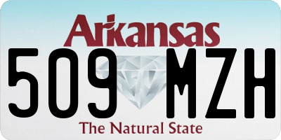 AR license plate 509MZH