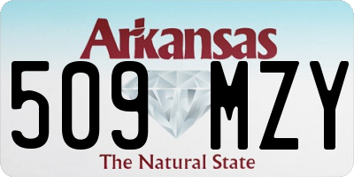AR license plate 509MZY