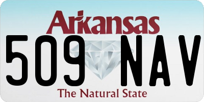 AR license plate 509NAV
