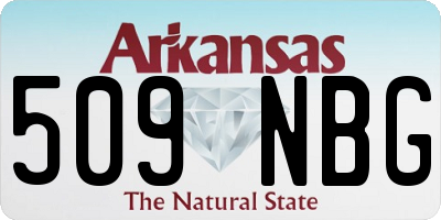 AR license plate 509NBG