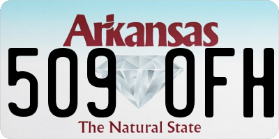 AR license plate 509OFH