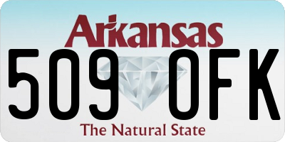AR license plate 509OFK
