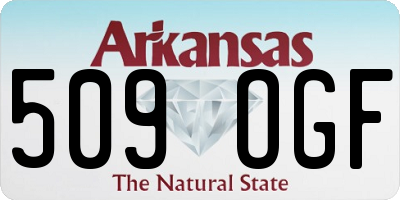 AR license plate 509OGF