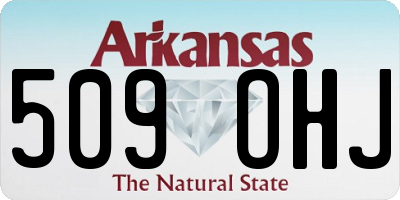 AR license plate 509OHJ