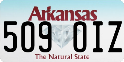 AR license plate 509OIZ