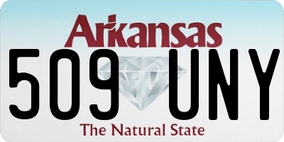 AR license plate 509UNY