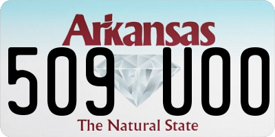 AR license plate 509UOO