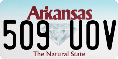 AR license plate 509UOV