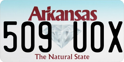 AR license plate 509UOX