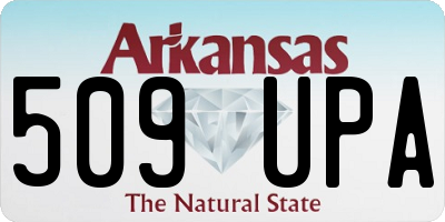 AR license plate 509UPA