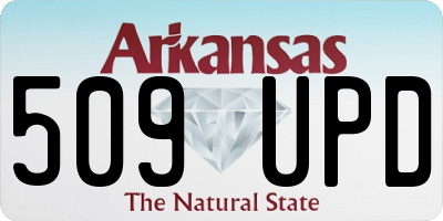 AR license plate 509UPD
