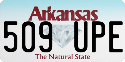 AR license plate 509UPE