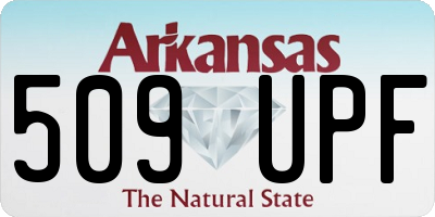 AR license plate 509UPF