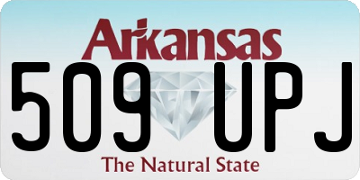 AR license plate 509UPJ
