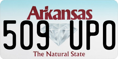 AR license plate 509UPO