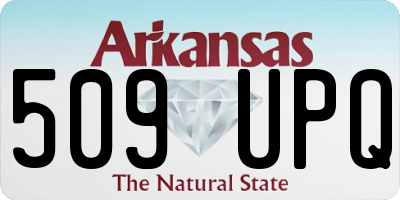AR license plate 509UPQ