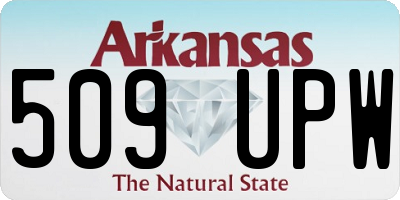 AR license plate 509UPW