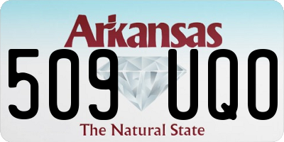 AR license plate 509UQO