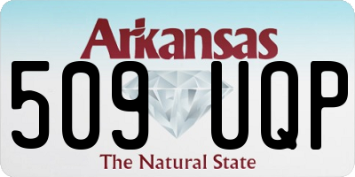 AR license plate 509UQP