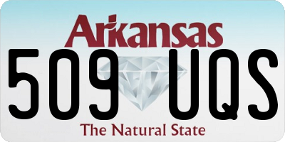AR license plate 509UQS