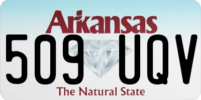 AR license plate 509UQV
