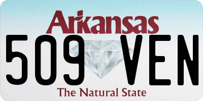 AR license plate 509VEN