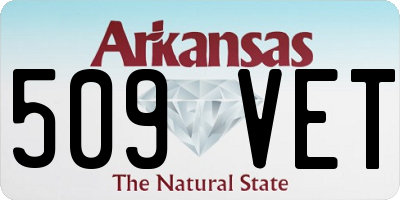 AR license plate 509VET