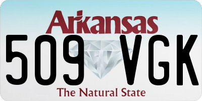 AR license plate 509VGK