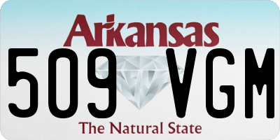 AR license plate 509VGM