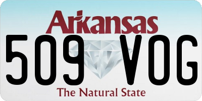 AR license plate 509VOG
