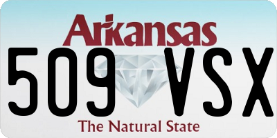 AR license plate 509VSX