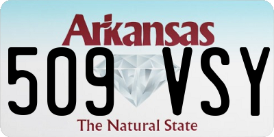 AR license plate 509VSY