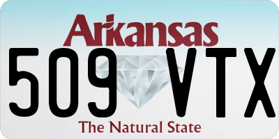 AR license plate 509VTX